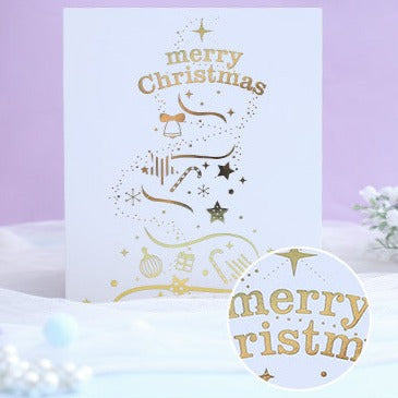 Christmas Crystal Tree 3D Card