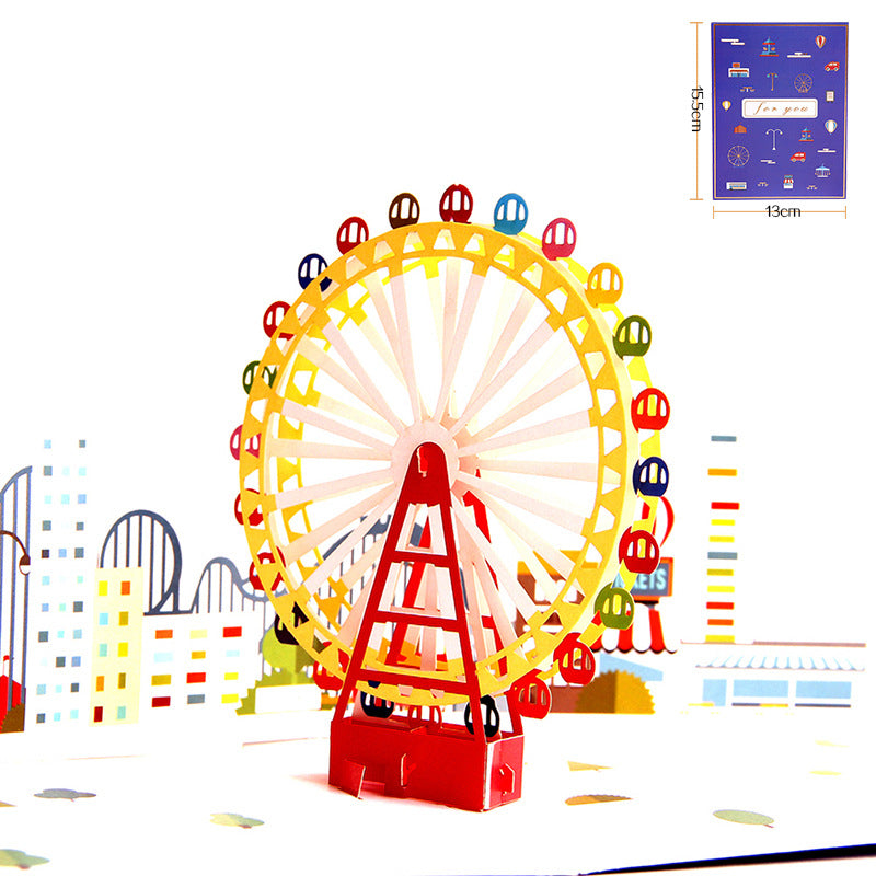 Ferris Wheel Creative 3D Card