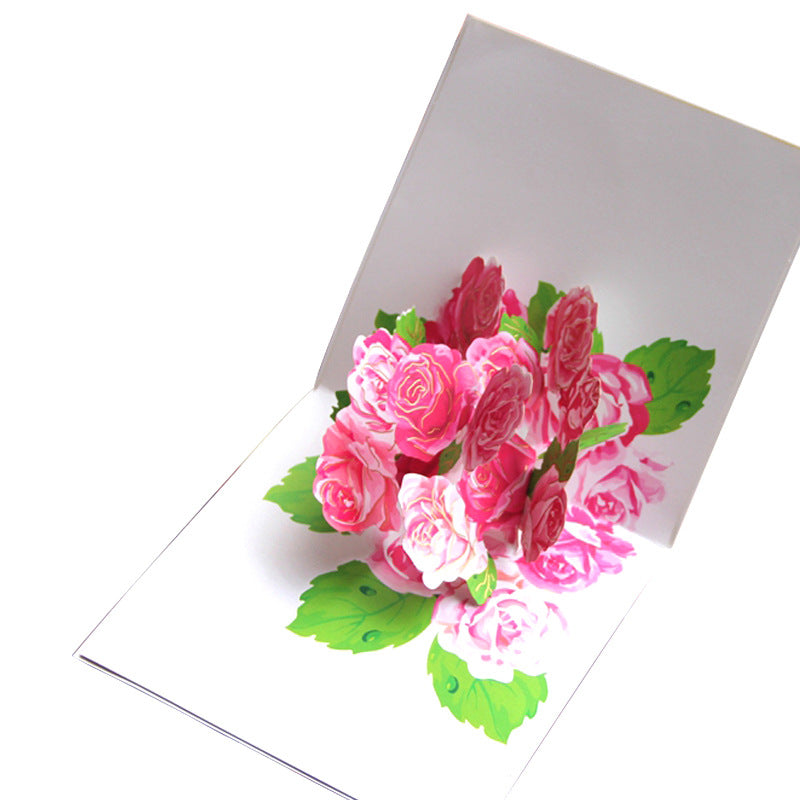 Mother's Day Rose 3D Greeting Cards