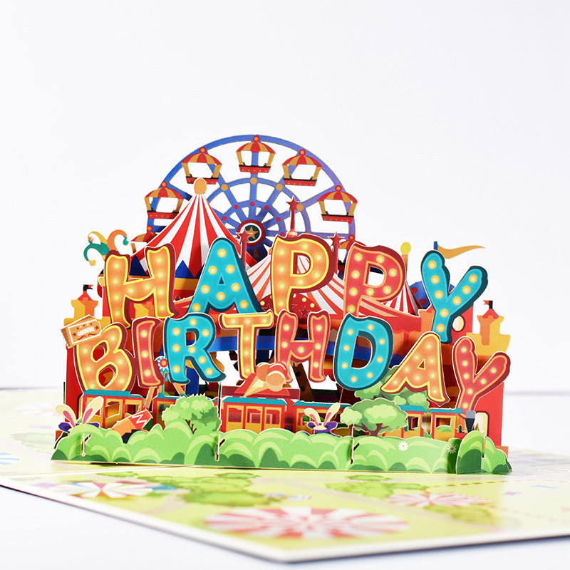 Birthday Carnival Handmade 3D Card