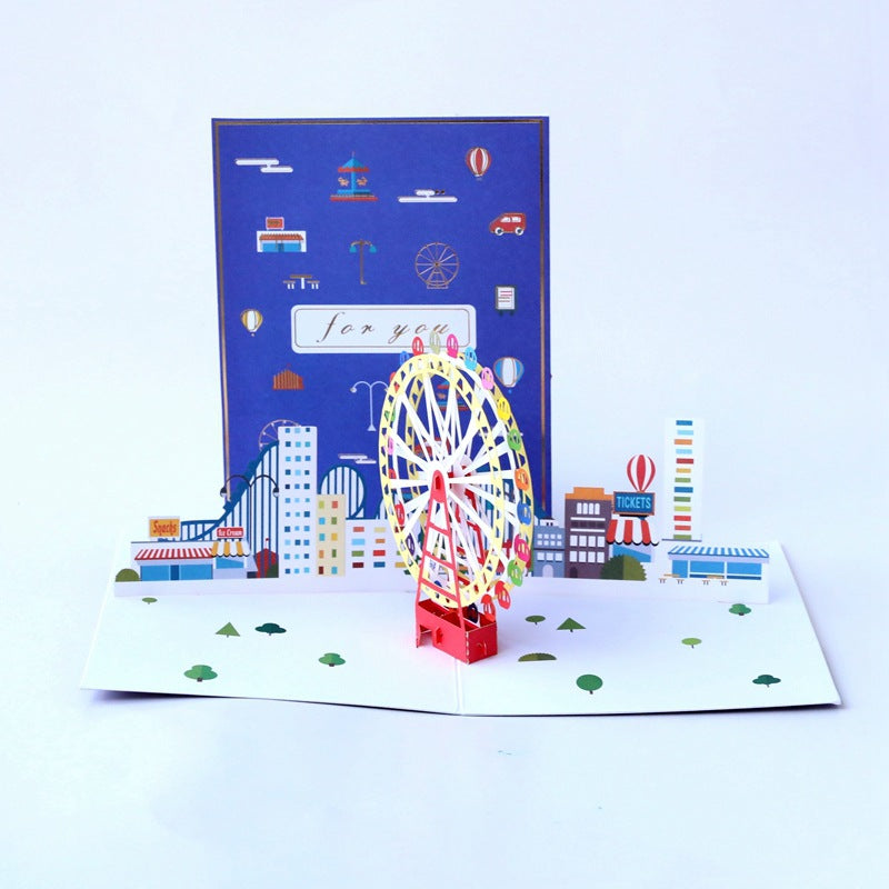 Ferris Wheel Creative 3D Card