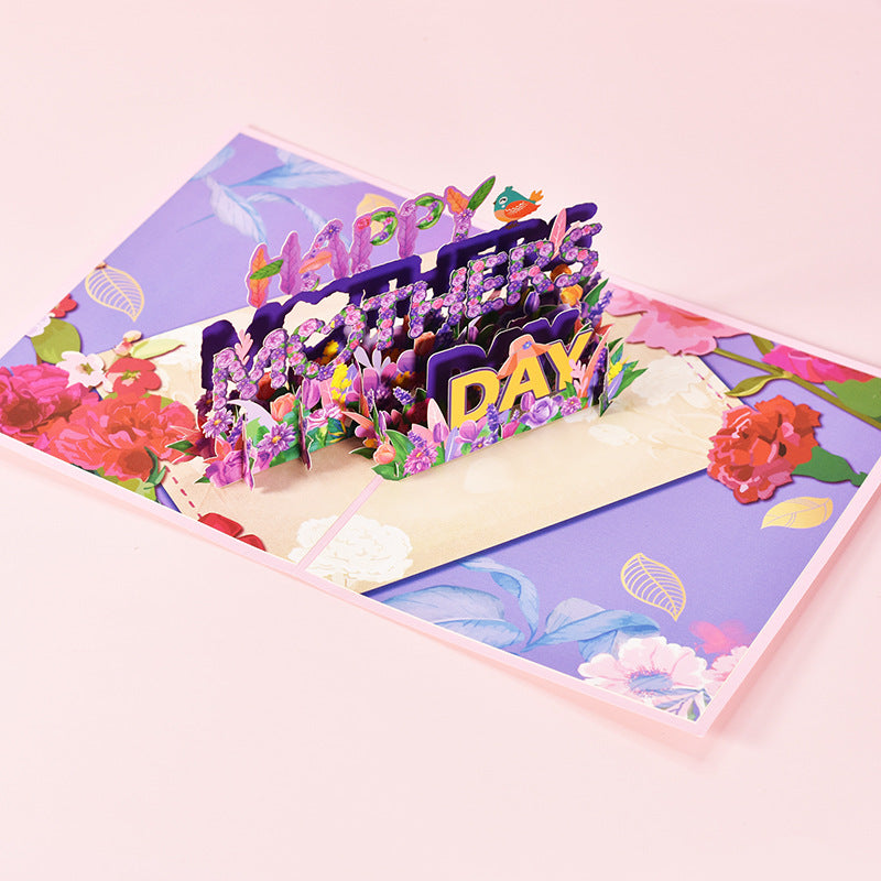 Mother's Day Pop-up Flowers 3D Card