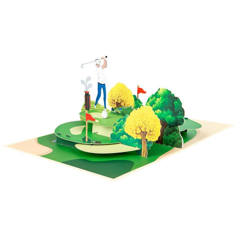 Golf Handmade 3D Card