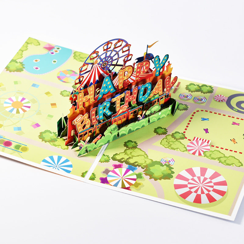 Birthday Carnival Handmade 3D Card