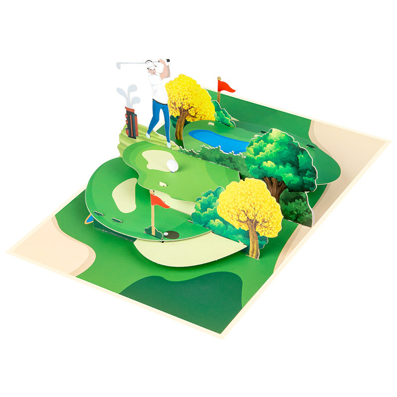 Golf Handmade 3D Card