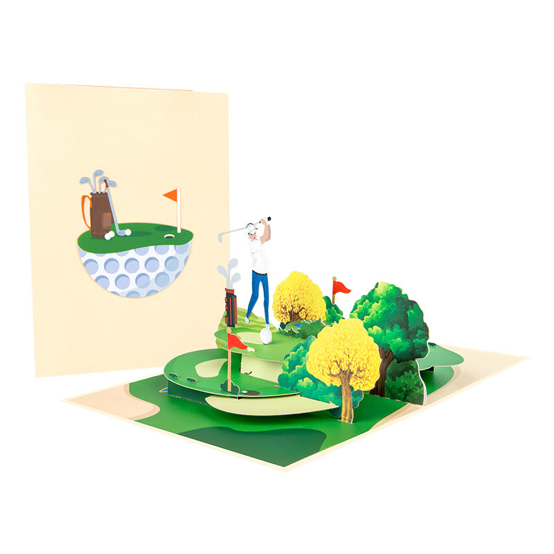 Golf Handmade 3D Card